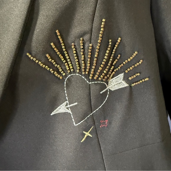 Studio Refined by Torrid Embellished Blazer, Hearts, Stars, & Skull, Size 1X - Picture 2 of 11